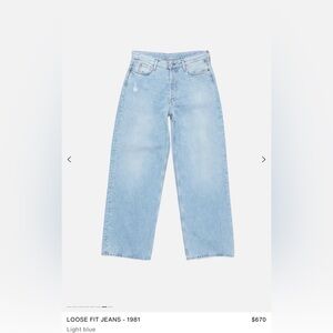 Acne Studios Loose Fit Jeans